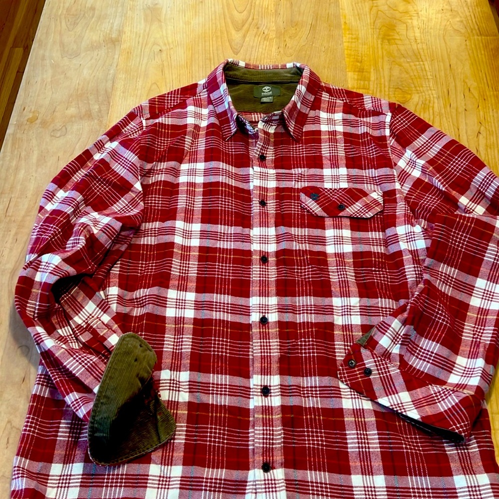 Mens Timberland Brushed Flannel LS Shirt. Size XL